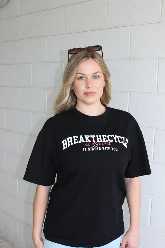 BLACK- PINK APPAREL LOGO